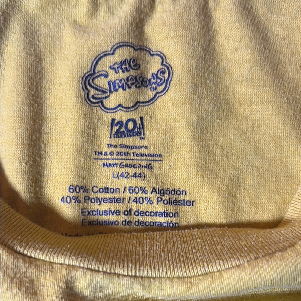 The Simpsons Yellow Graphic Tee, Fox, TV series - Picture 5 of 9